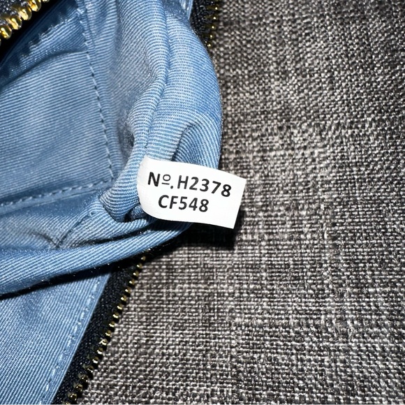 ⚡️FLASH SALE COACH Monogram Print Corner Zip Wristlet in Navy - Picture 10 of 13